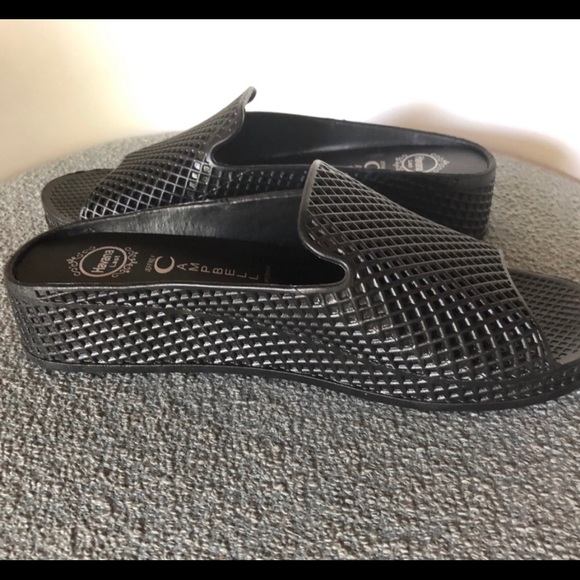 Jeffery Campbell - Pool Slides with a wedge - Picture 6 of 7